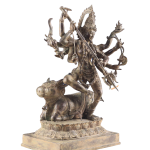 Vintage Bronze Goddess Kali Sculpture | 18" Indonesian Lost Wax Art | 5.93kg Divine Masterpiece | Traditional Casting | Jaipurio
